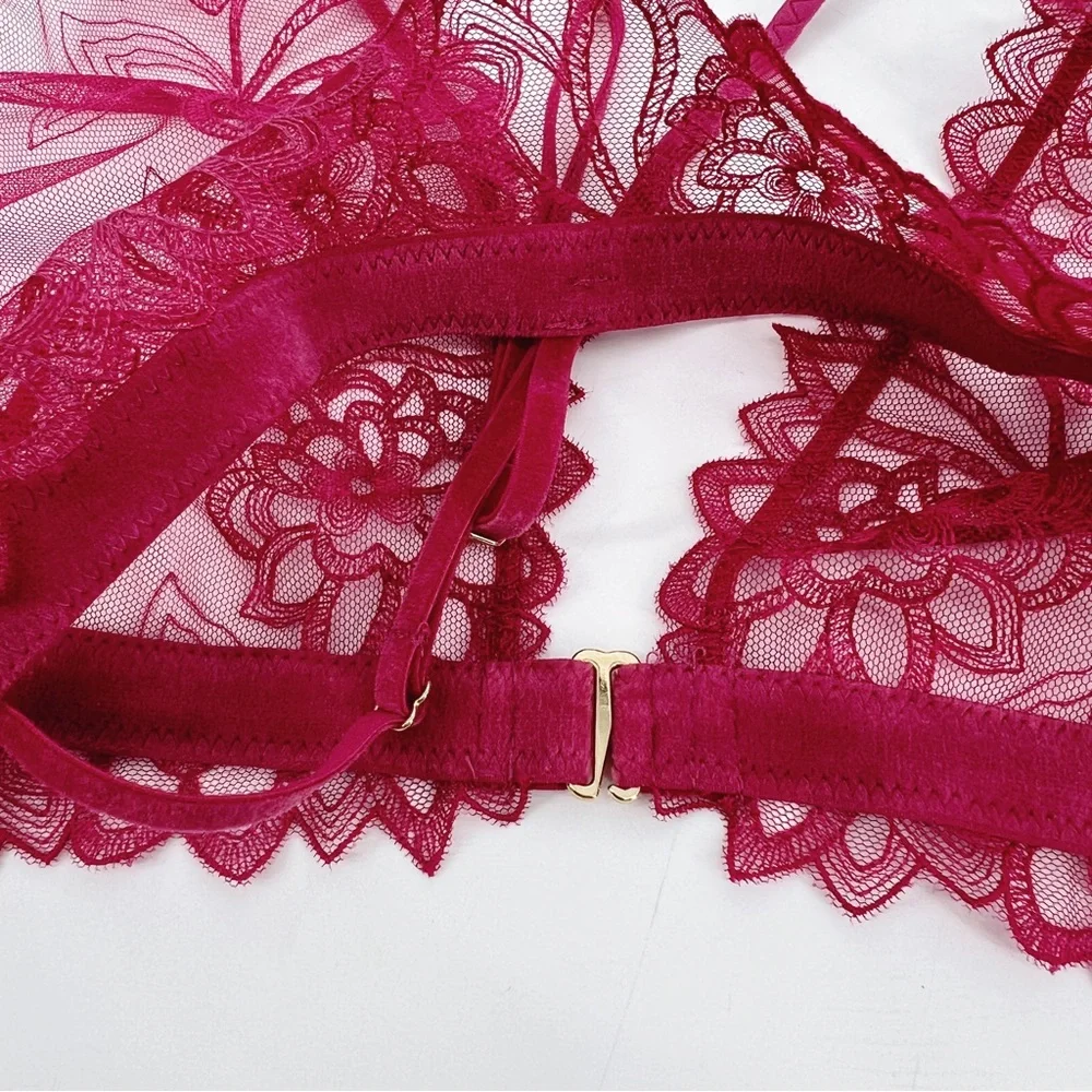 NWT Free People Amelie Lace Vivacious Bralette - Picture 5 of 7